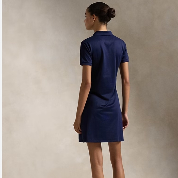 NWT Polo Ralph Lauren Wimbledon Chevron Performance Polo Dress, Size M - Picture 2 of 16
